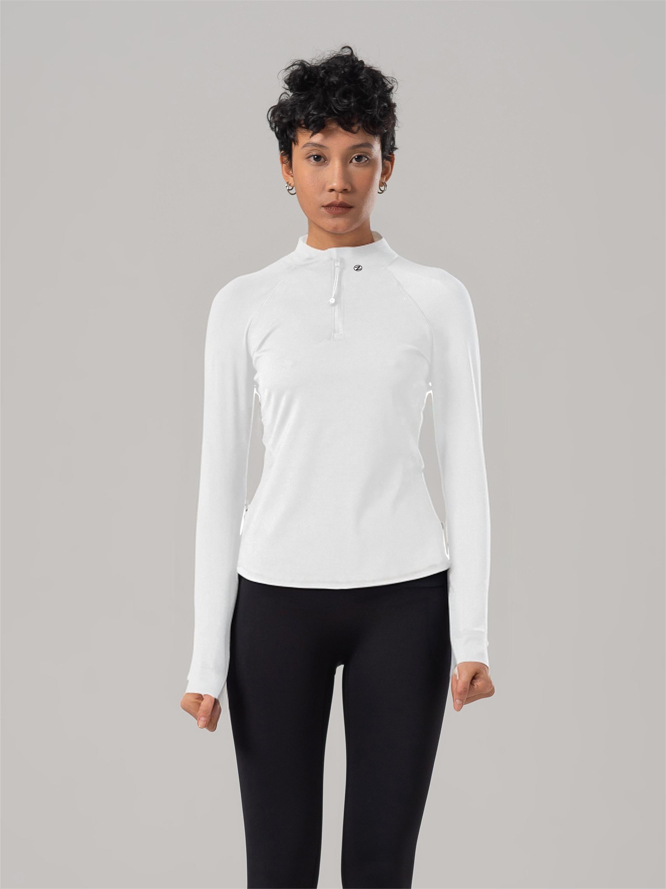 Half zip long sleeves