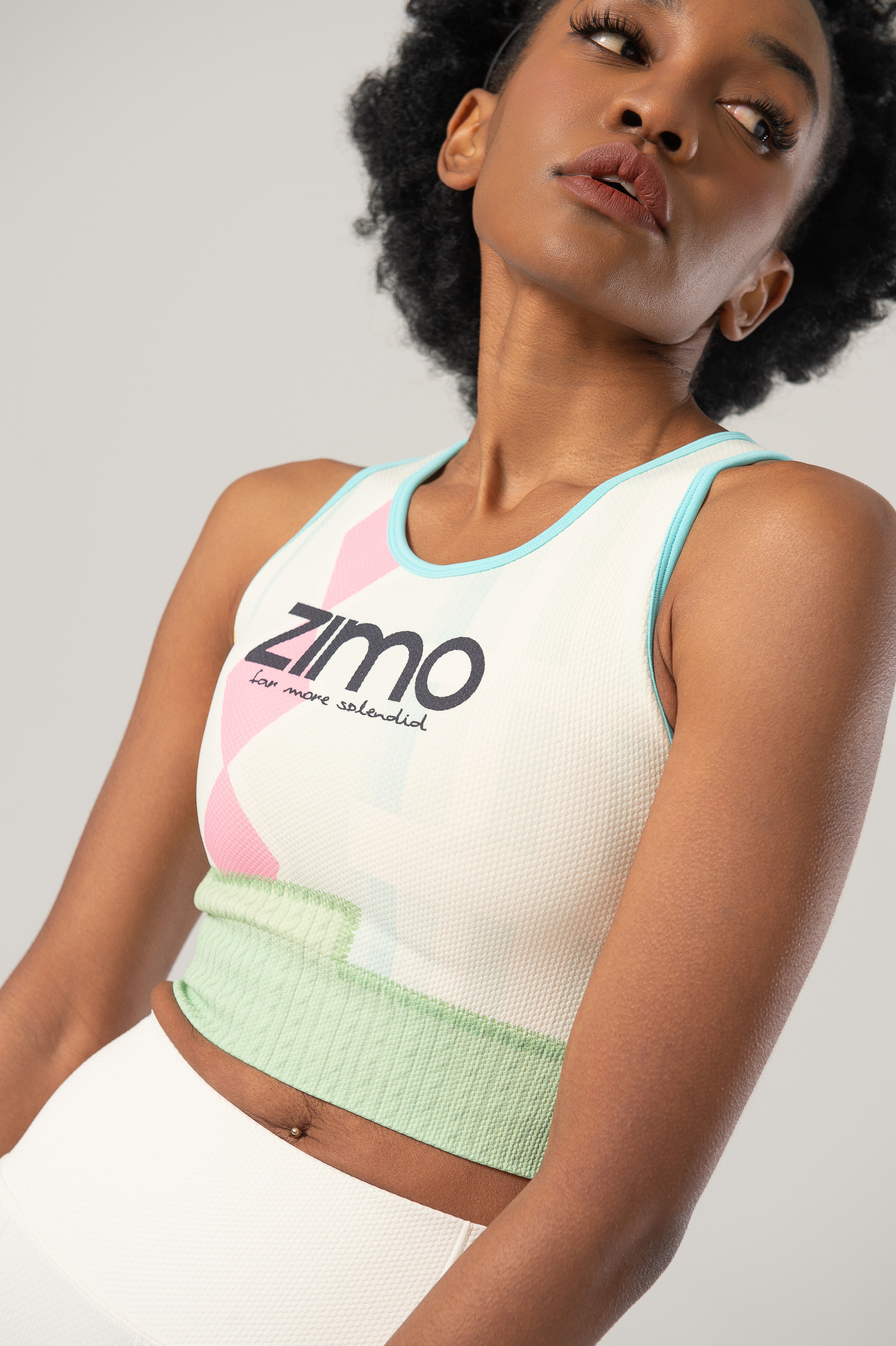 ZIMO Colorful Geometric Seamless Bra