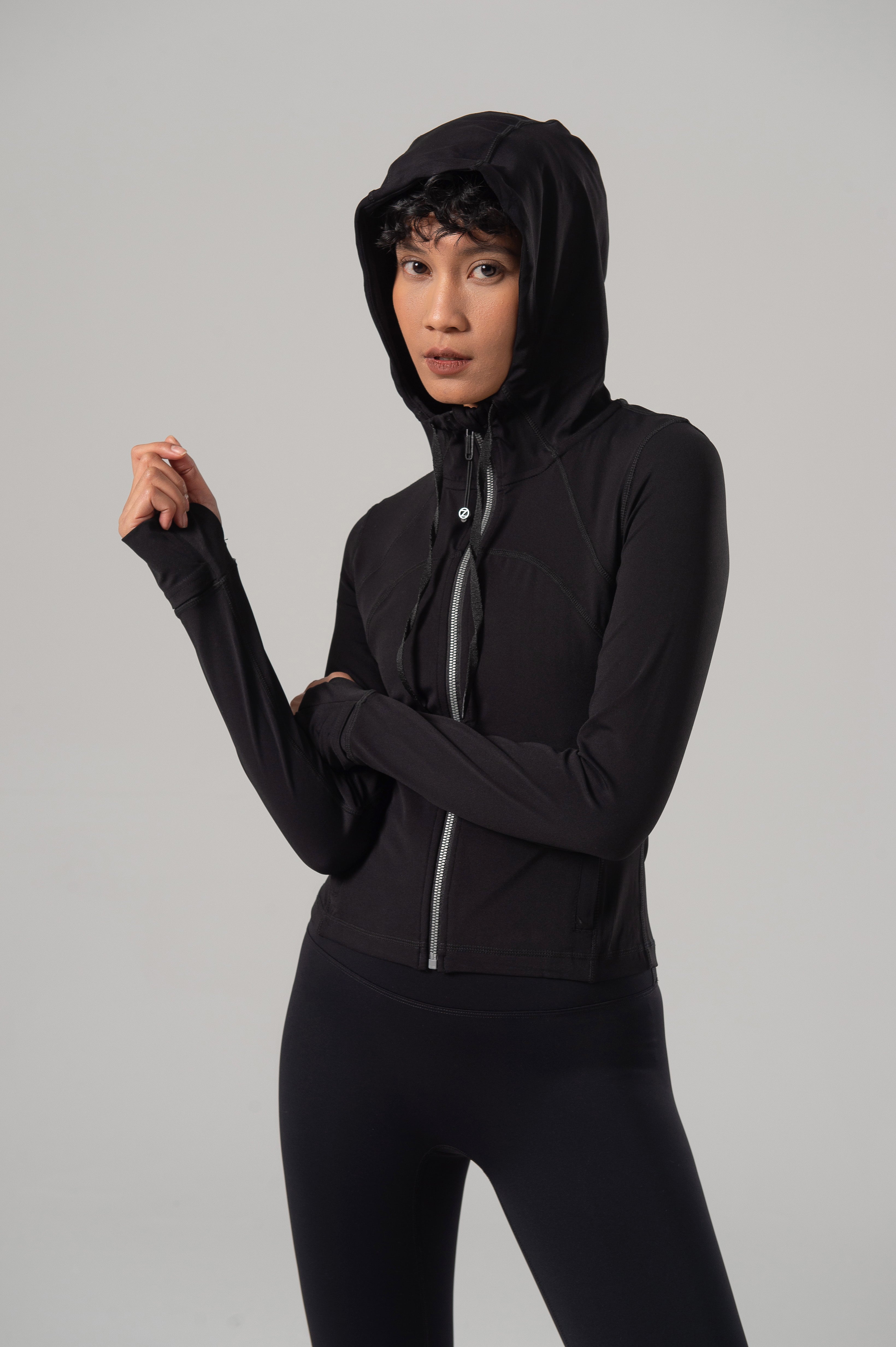 Black Define Hooded Jacket