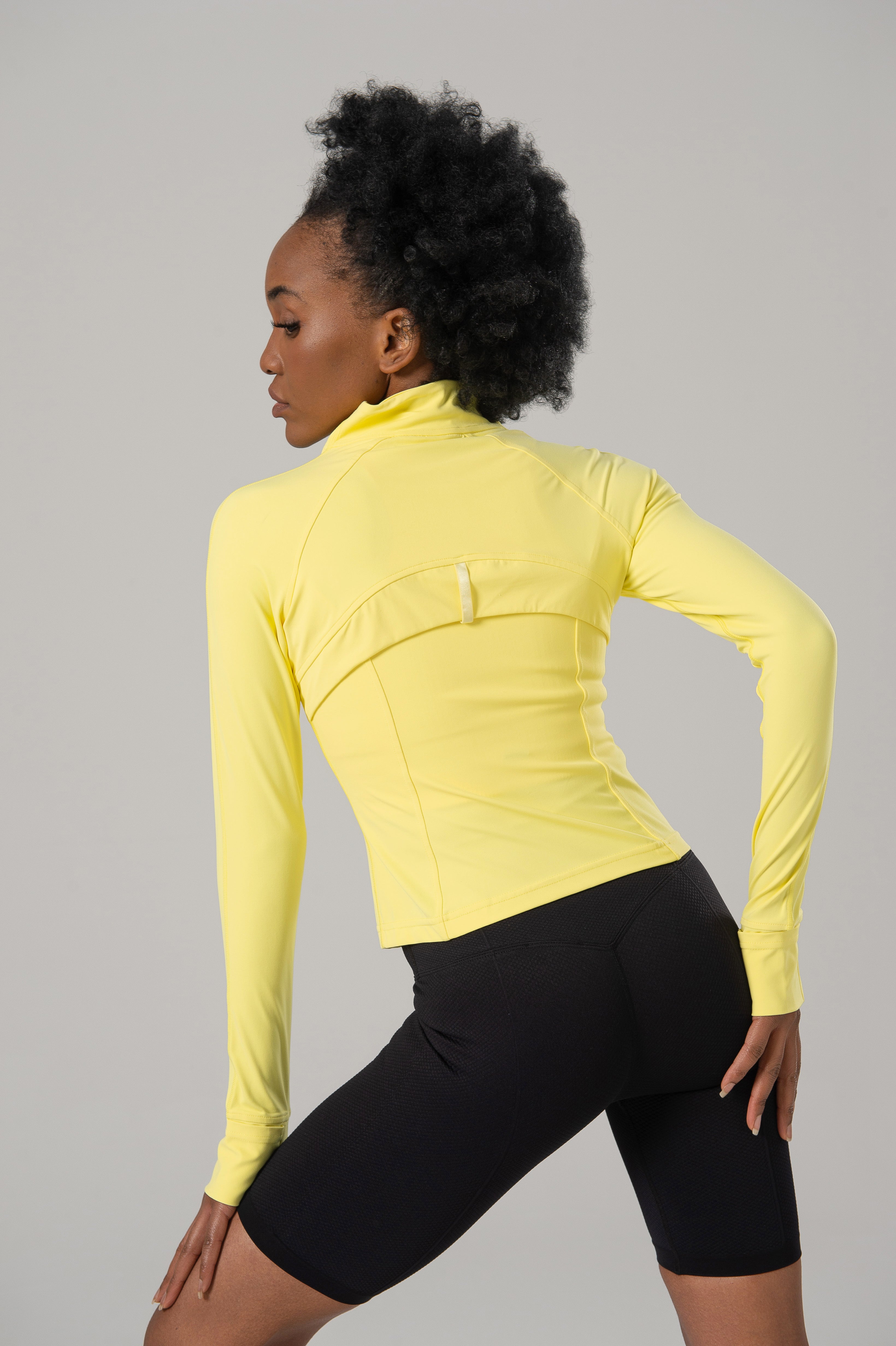 ZIMO Yellow Define Women's Short Sports Jacket