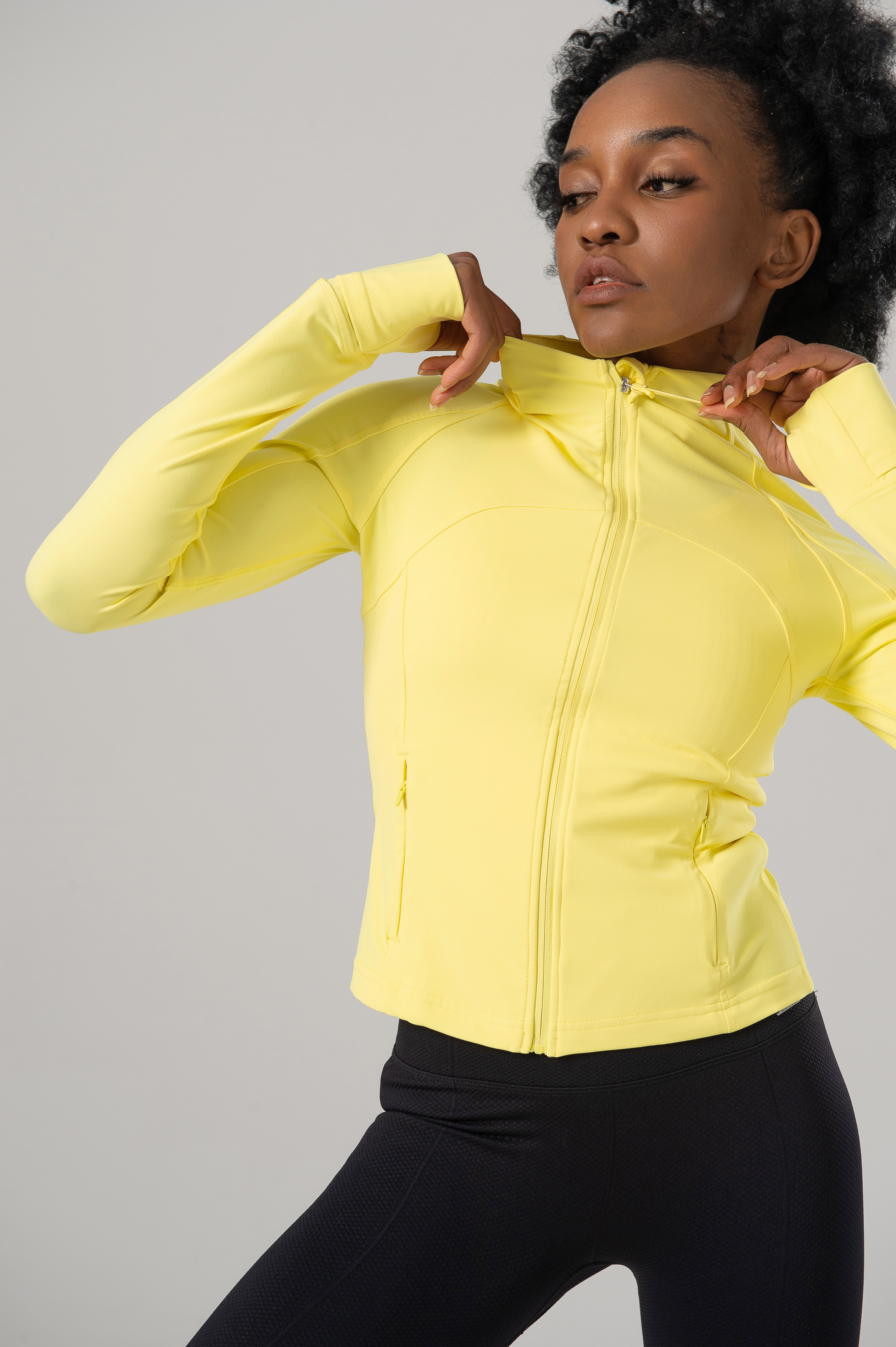 ZIMO Yellow Define Women's Short Sports Jacket