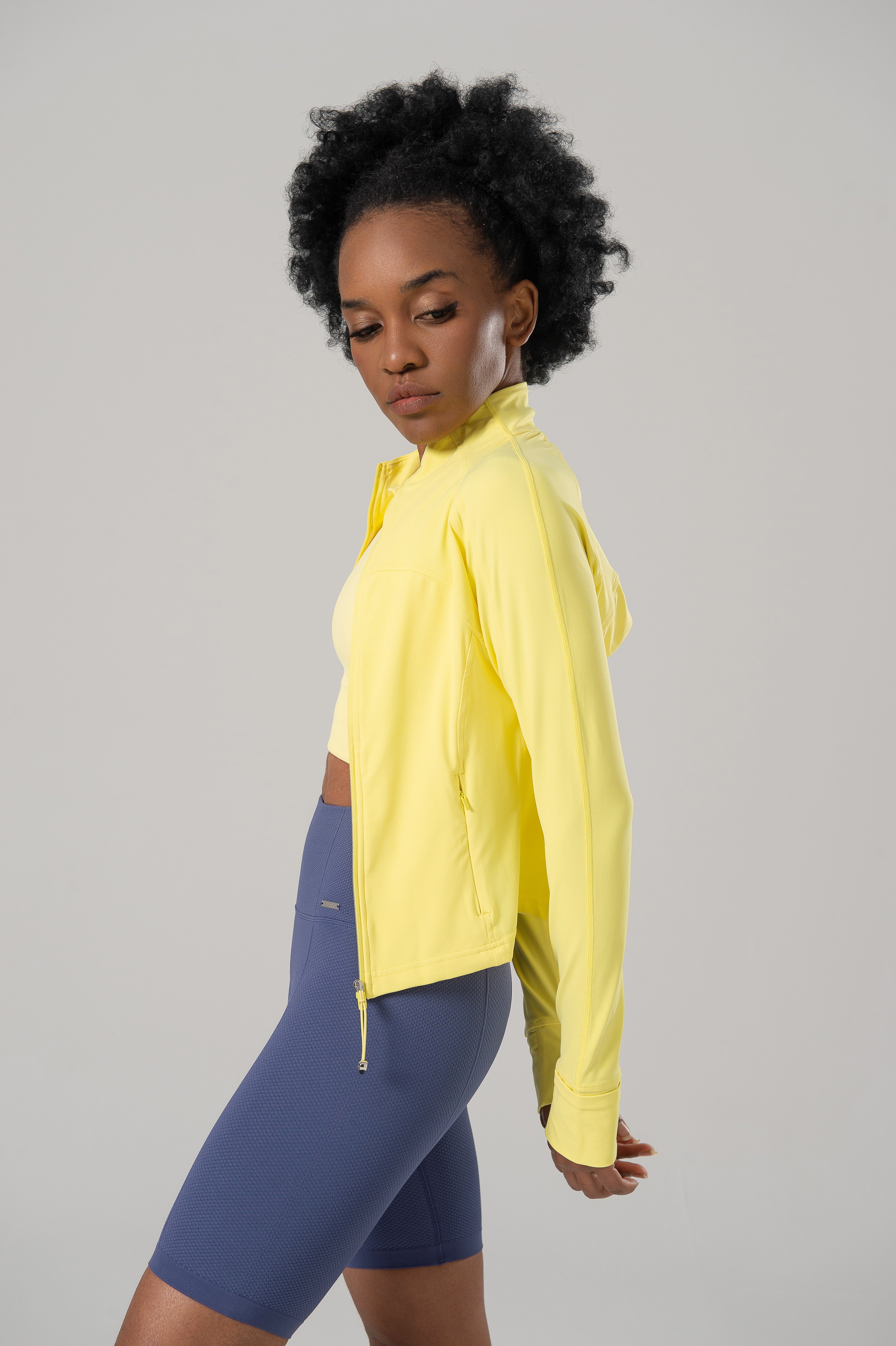 ZIMO Yellow Define Women's Short Sports Jacket